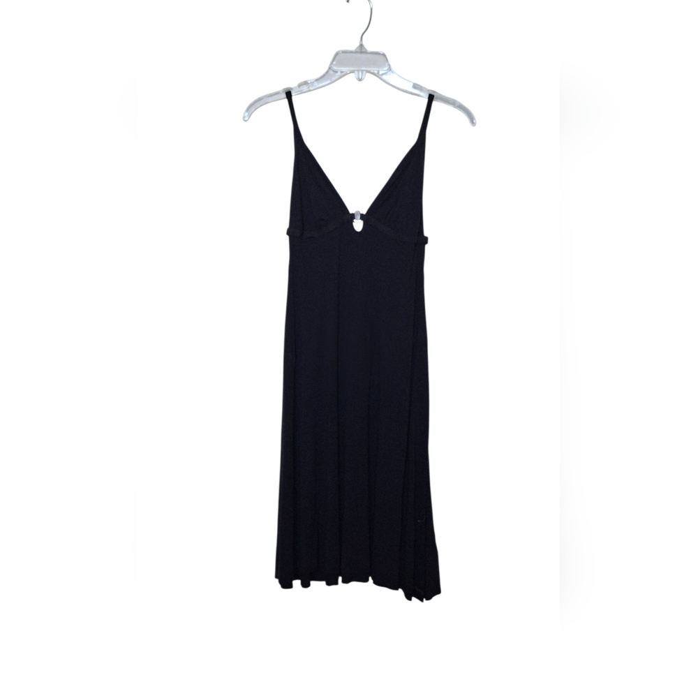 A/X Open Back Cut Out Dress Babydoll Pixie Jersey Black Dark Feminine Edgy XS